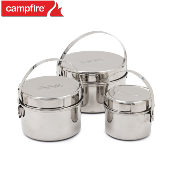 CAMPFIRE 6PC STAINLESS STEEL POT SET Thumbnail